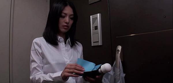  Japanese wife Miriya Hazuki is masturbating, uncensored